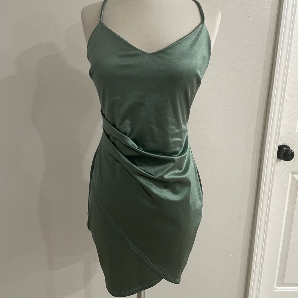 Luxe Guaranteed Satin Bodycon Mini Dress